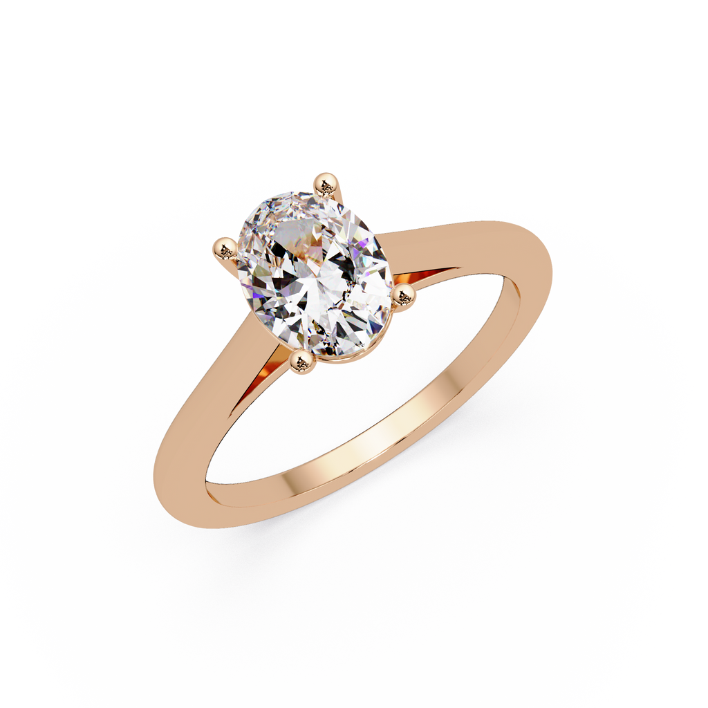 Classic Oval Solitaire Engagement Ring