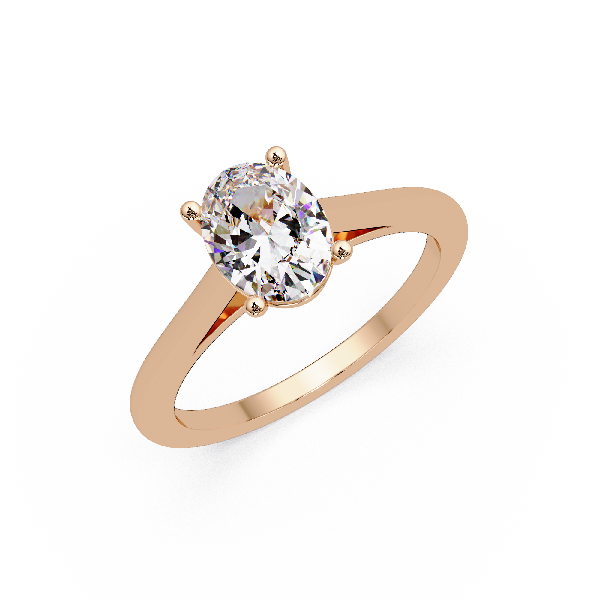 Classic Oval Solitaire Engagement Ring