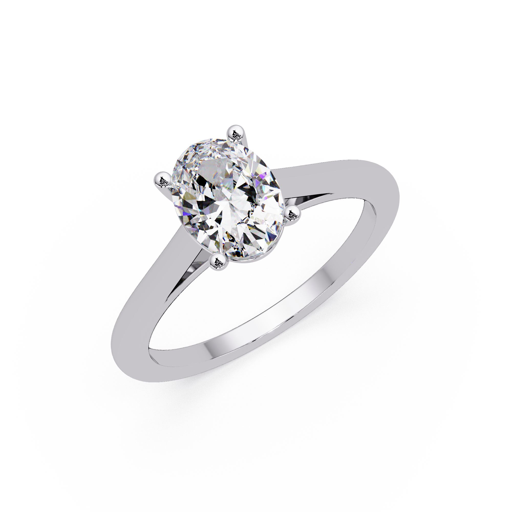 Classic Oval Solitaire Engagement Ring