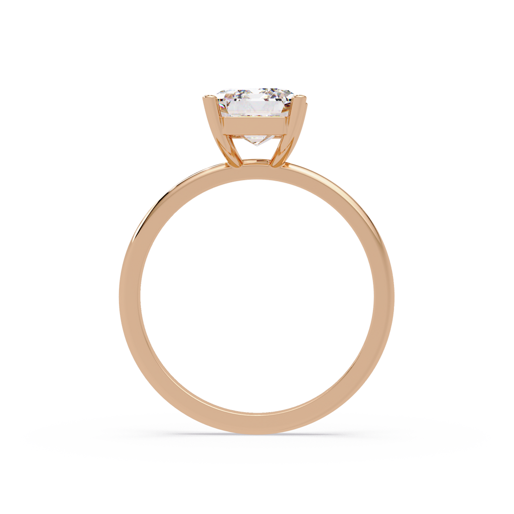 Emerald Cut Solitaire Engagement Ring