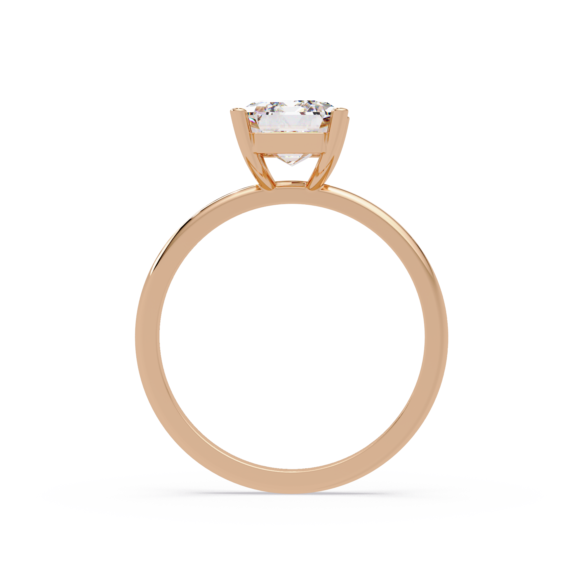 Emerald Cut Solitaire Engagement Ring