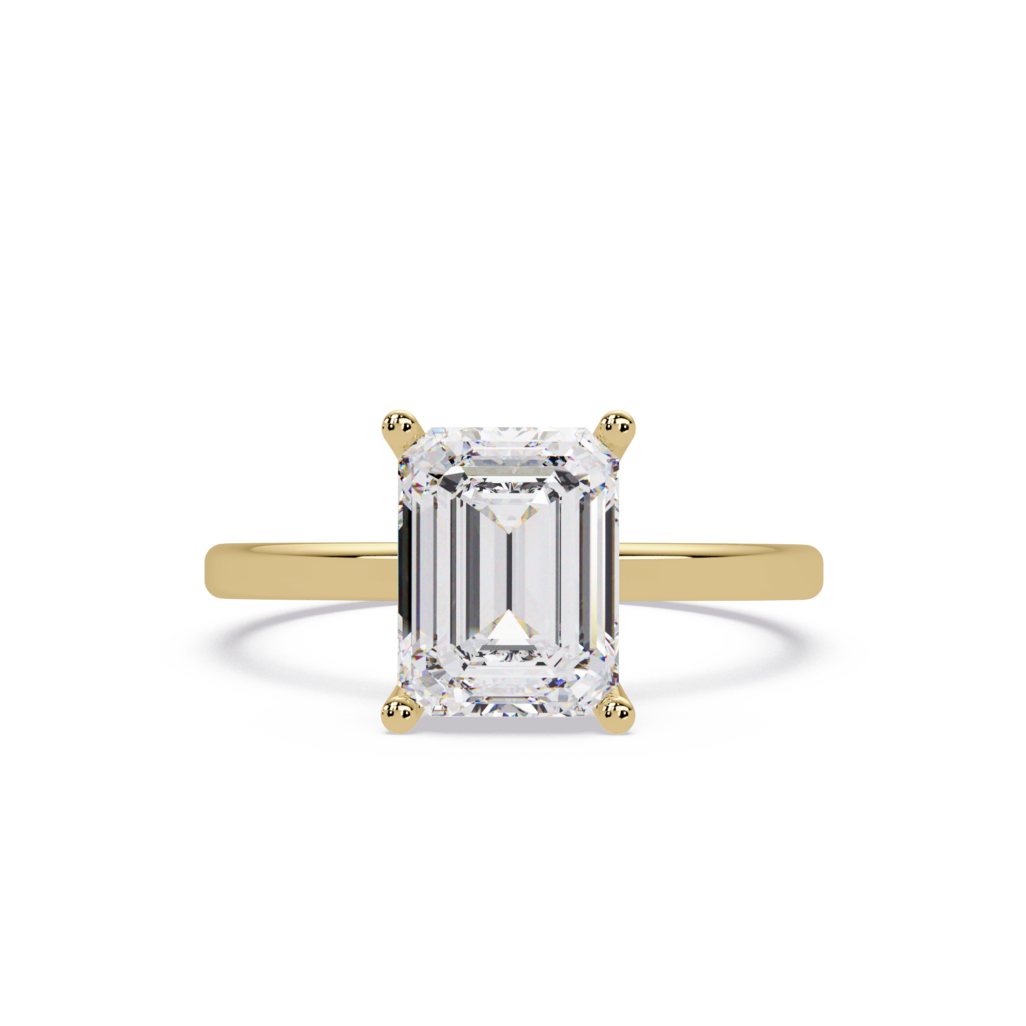 Emerald Cut Solitaire Engagement Ring