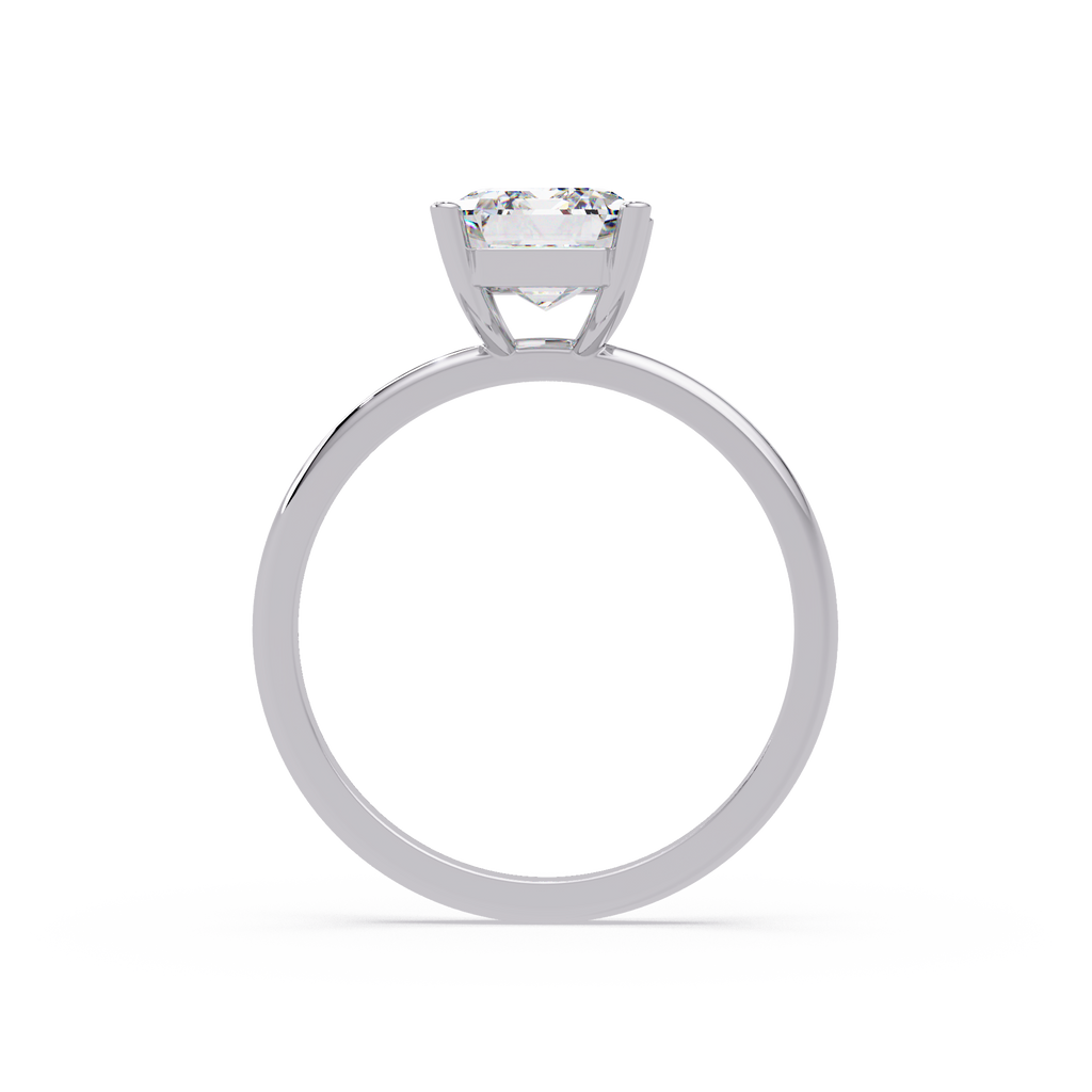 Emerald Cut Solitaire Engagement Ring