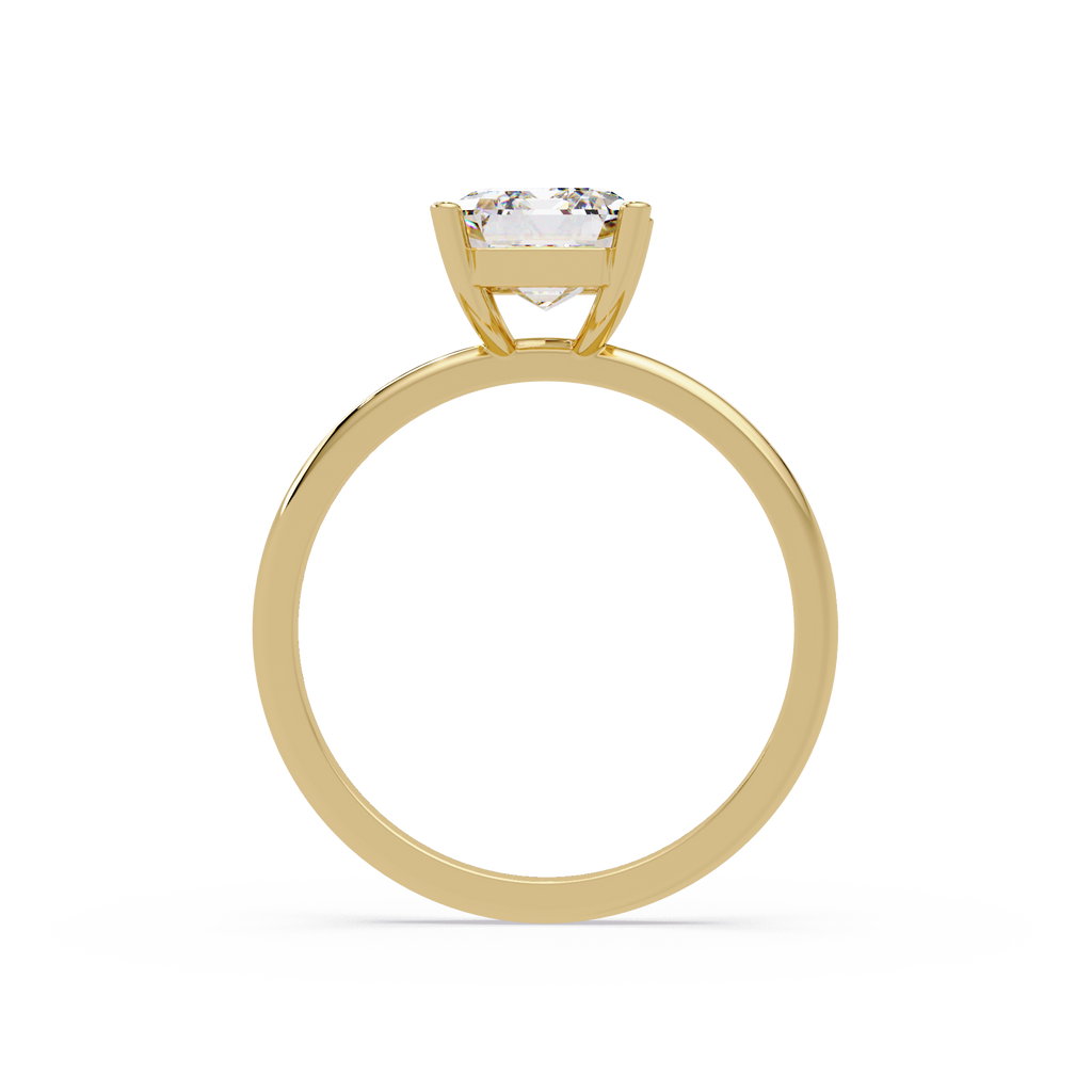 Emerald Cut Solitaire Engagement Ring