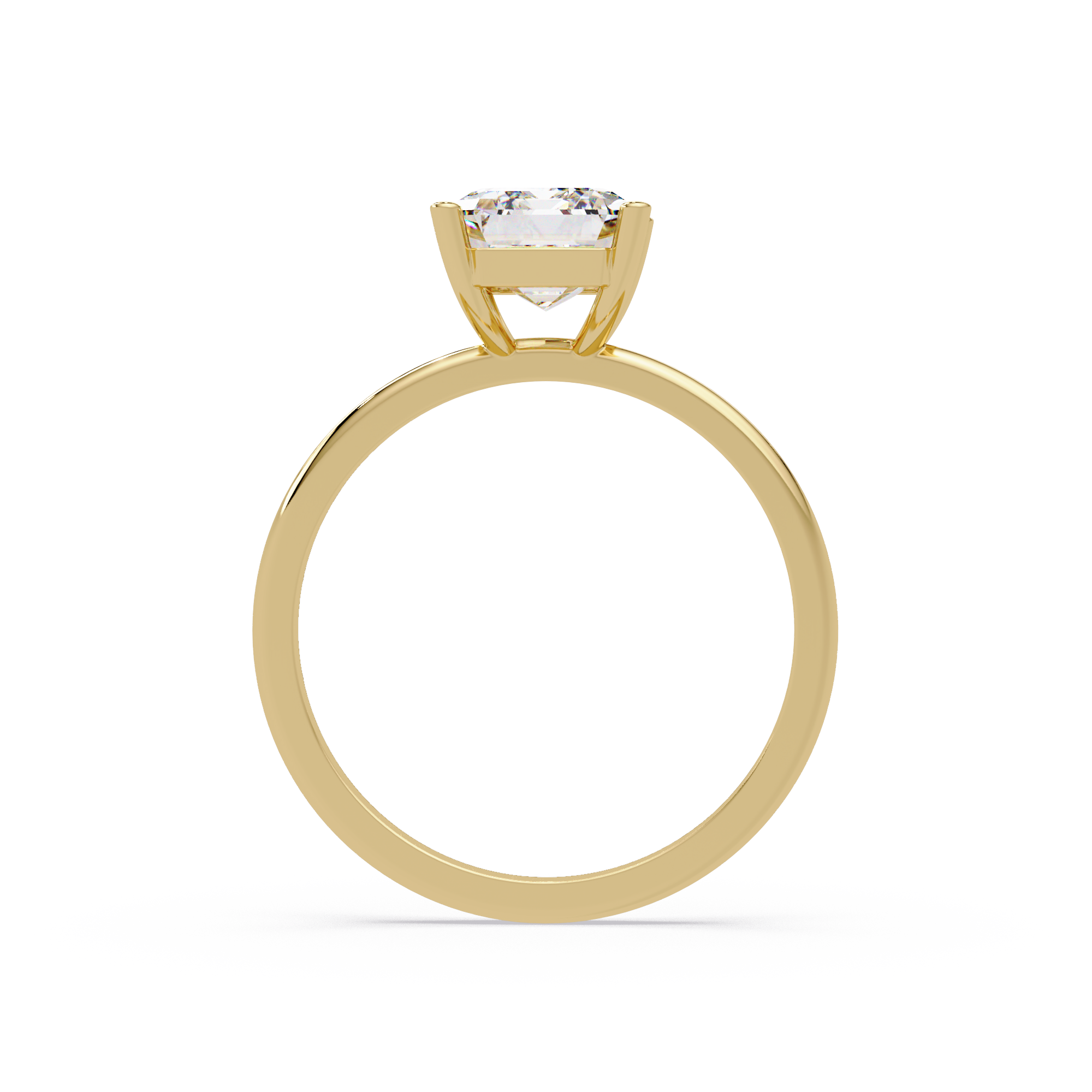 Emerald Cut Solitaire Engagement Ring