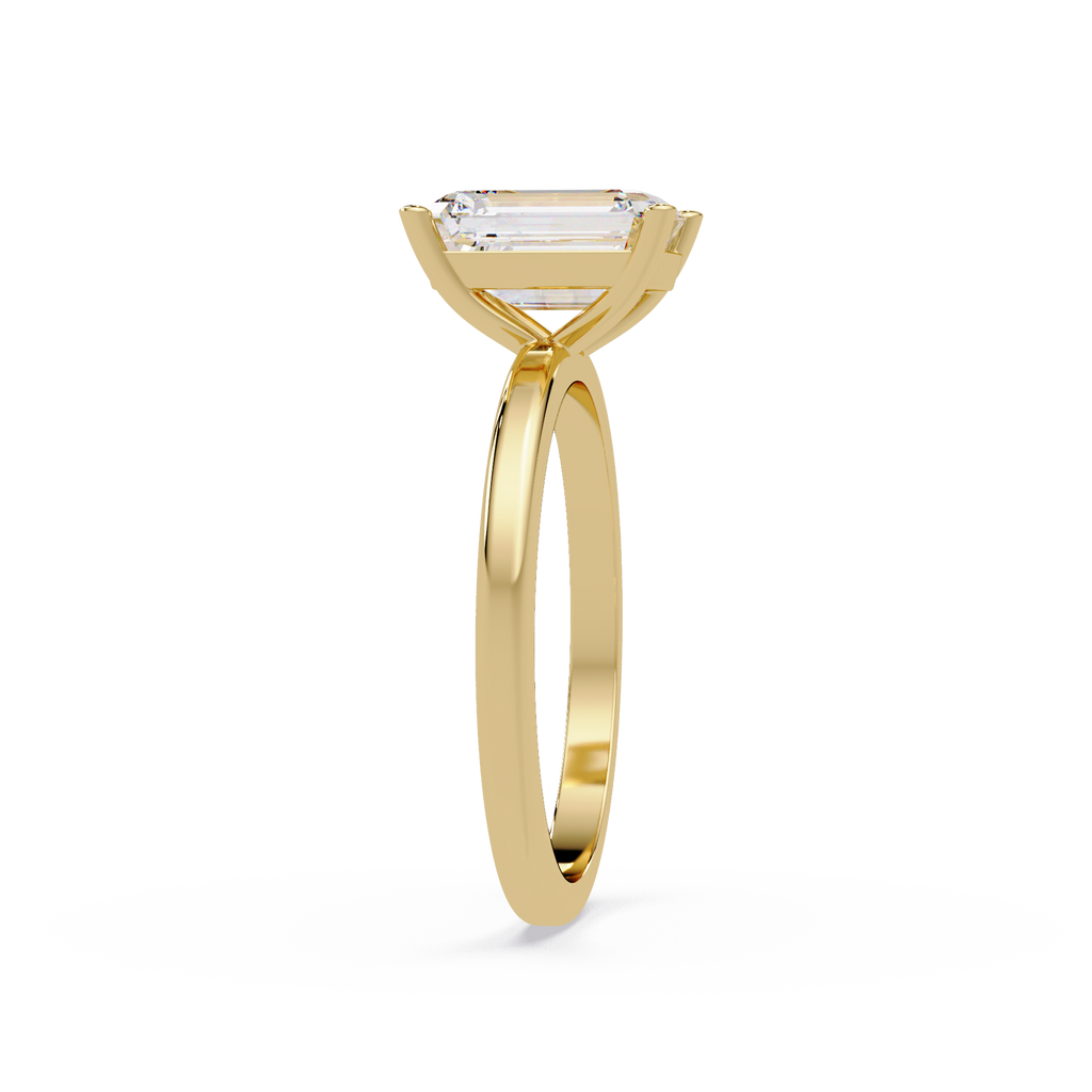 Emerald Cut Solitaire Engagement Ring