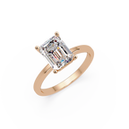 Emerald Cut Solitaire Engagement Ring