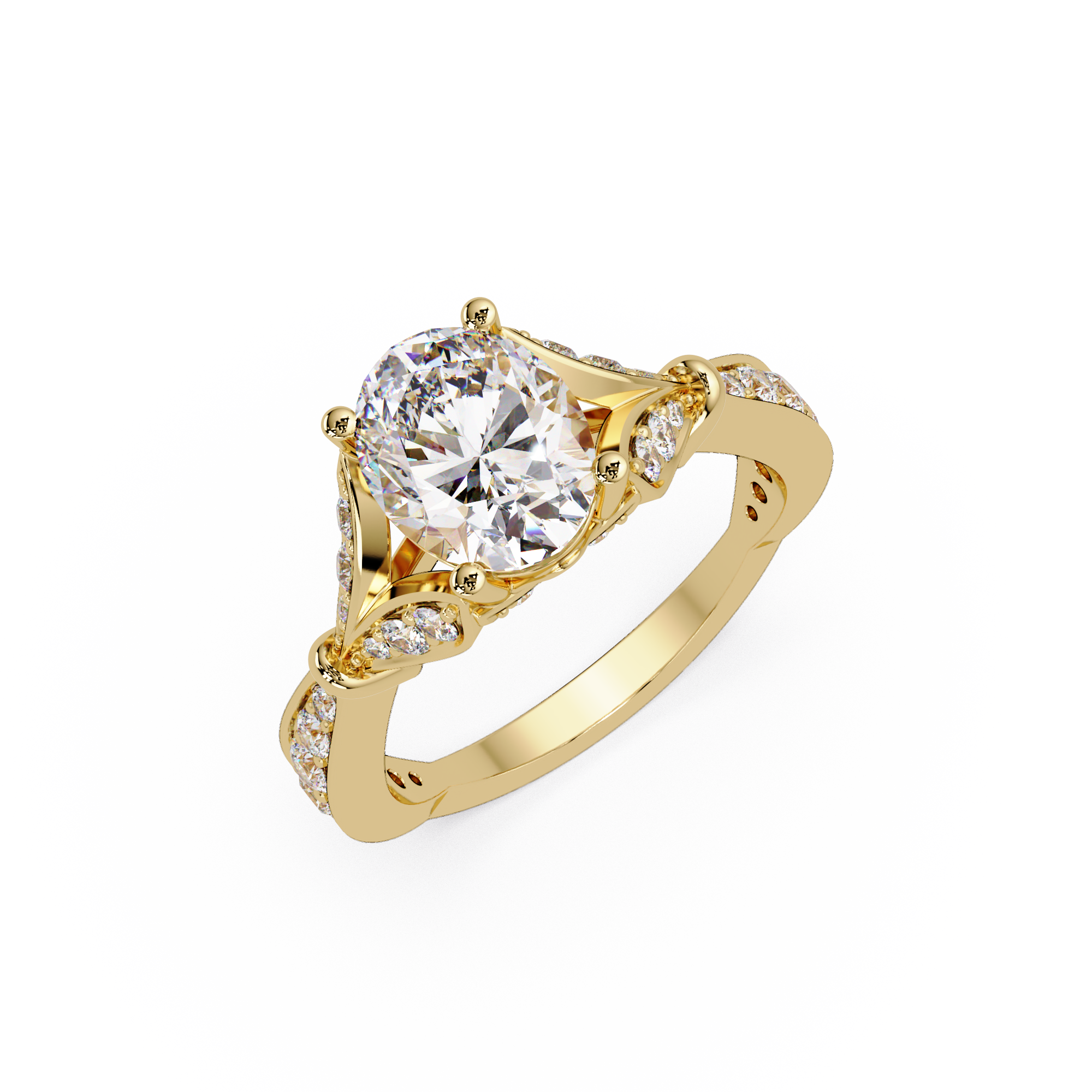 Classic Round Solitaire Engagement Ring