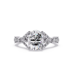 Oval & Round Cut Diamond Engagement Ring