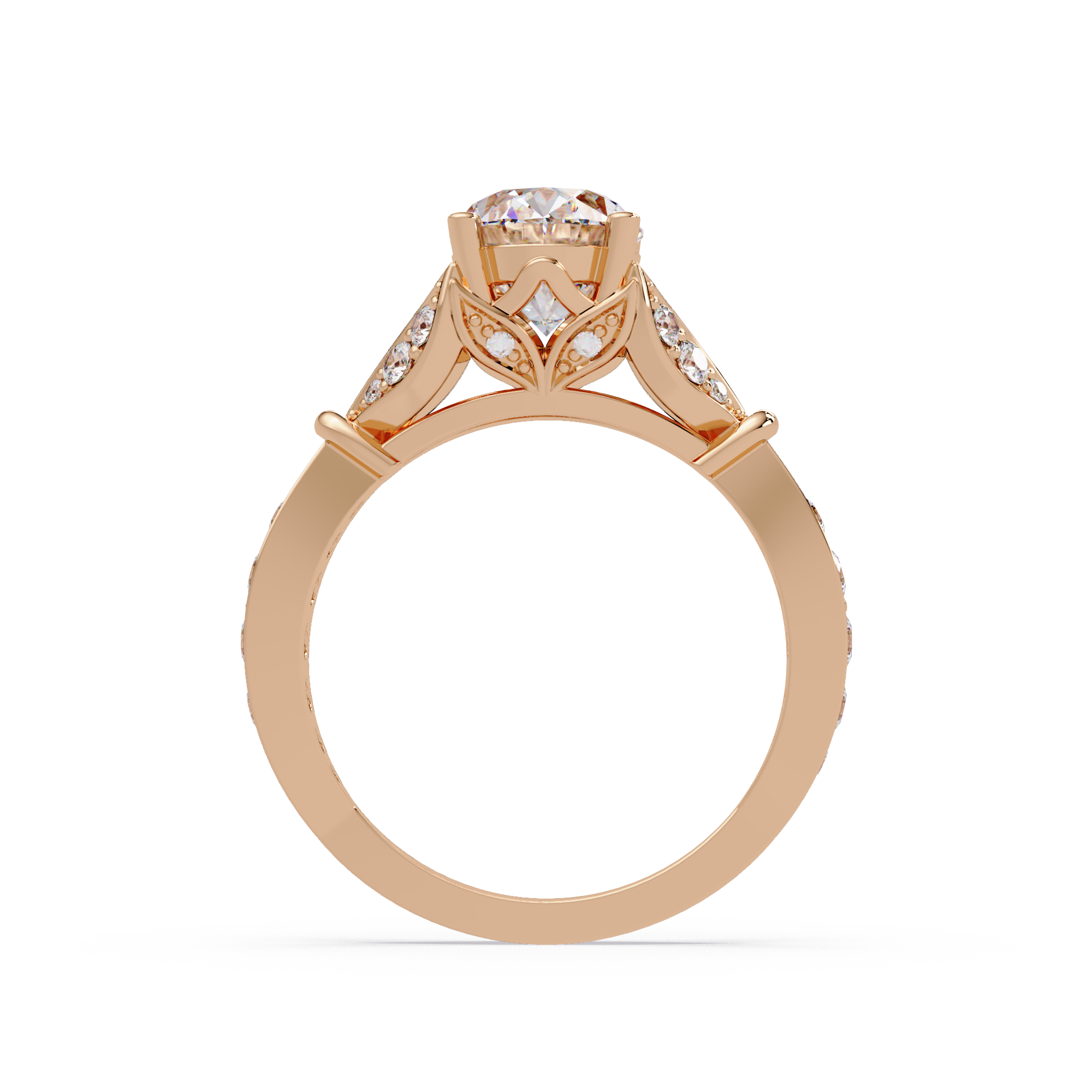 Classic Round Solitaire Engagement Ring