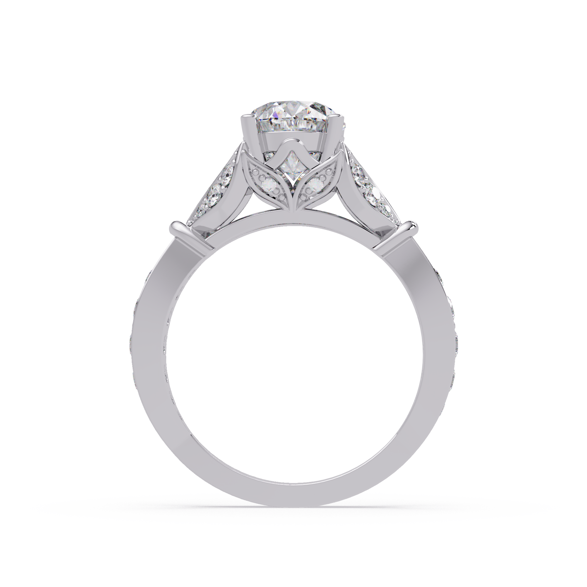 Classic Round Solitaire Engagement Ring