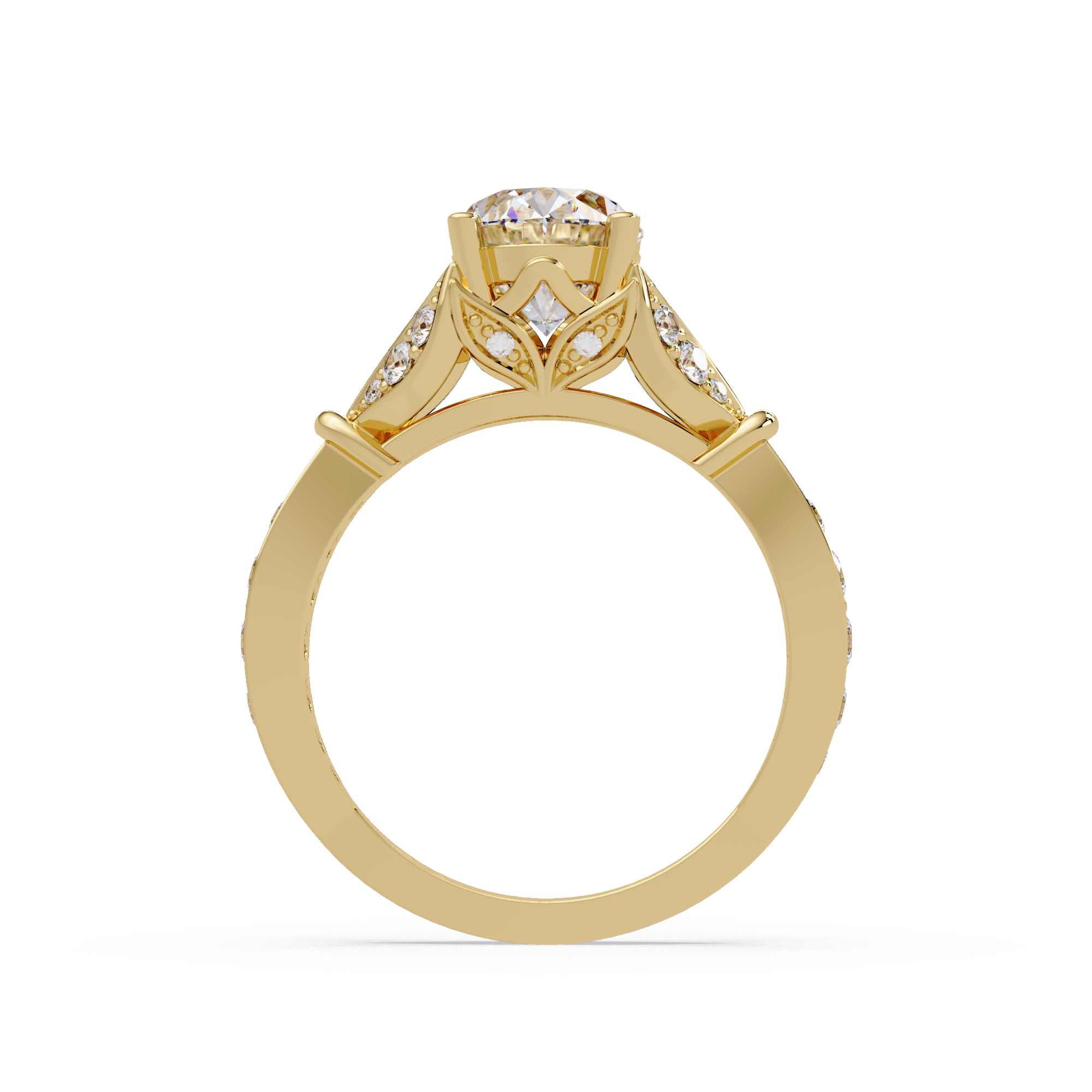 Classic Round Solitaire Engagement Ring