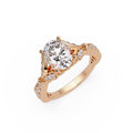 Oval & Round Cut Diamond Engagement Ring