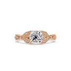 Vintage Cushion Cut Diamond Engagement Ring