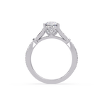 Vintage Cushion Cut Diamond Engagement Ring