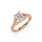 Emerald Cut Diamond Engagement Ring