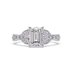 Emerald Cut Diamond Engagement Ring