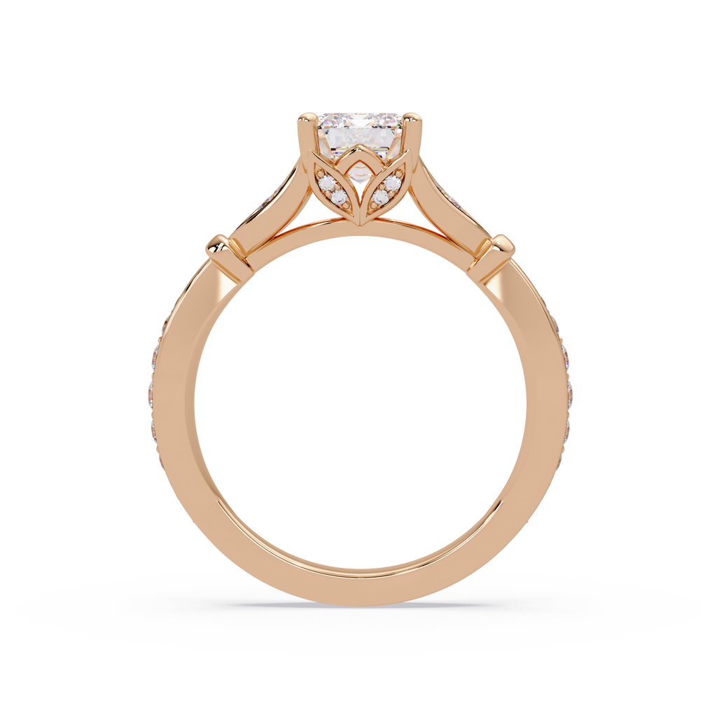 Emerald Cut Diamond Engagement Ring