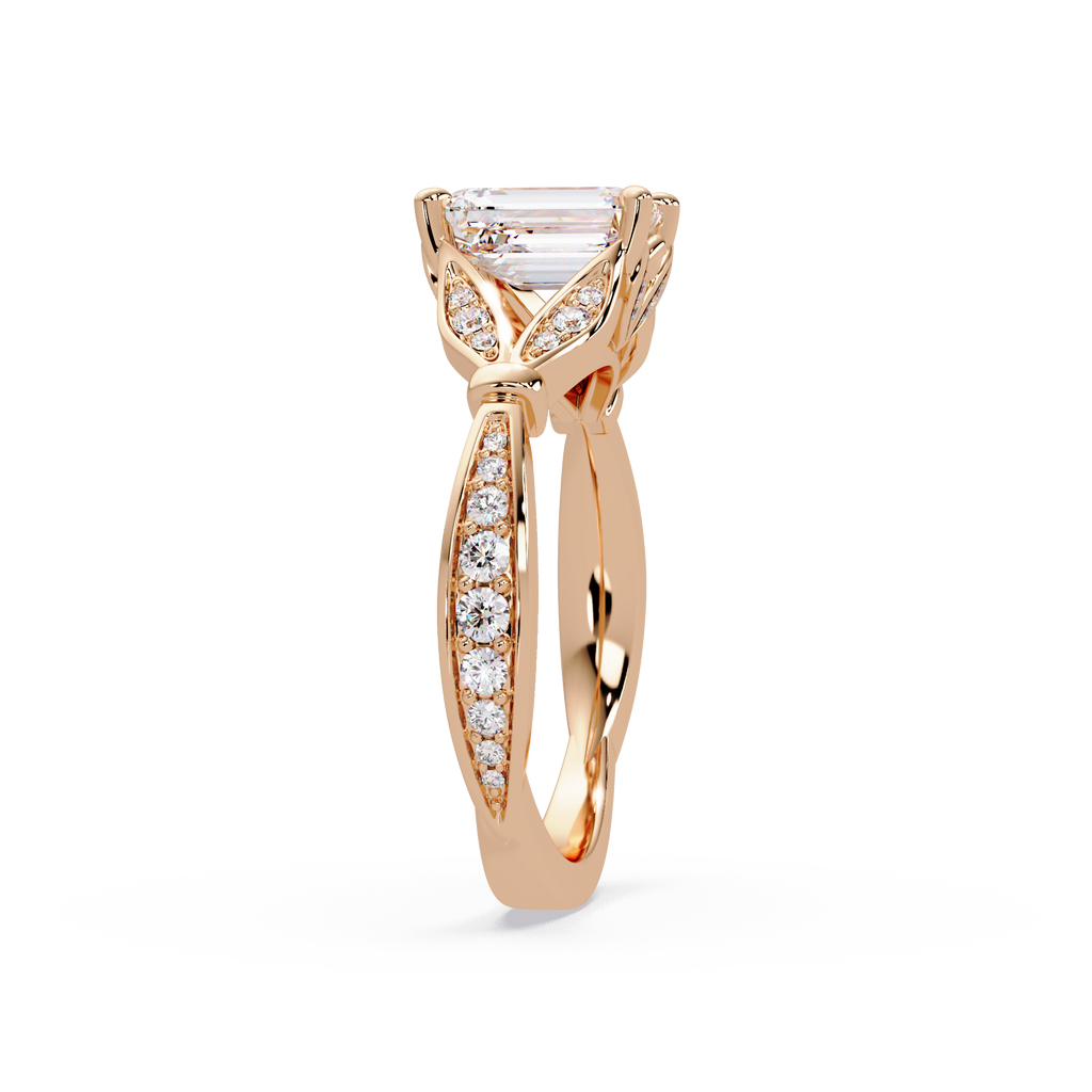 Emerald Cut Diamond Engagement Ring