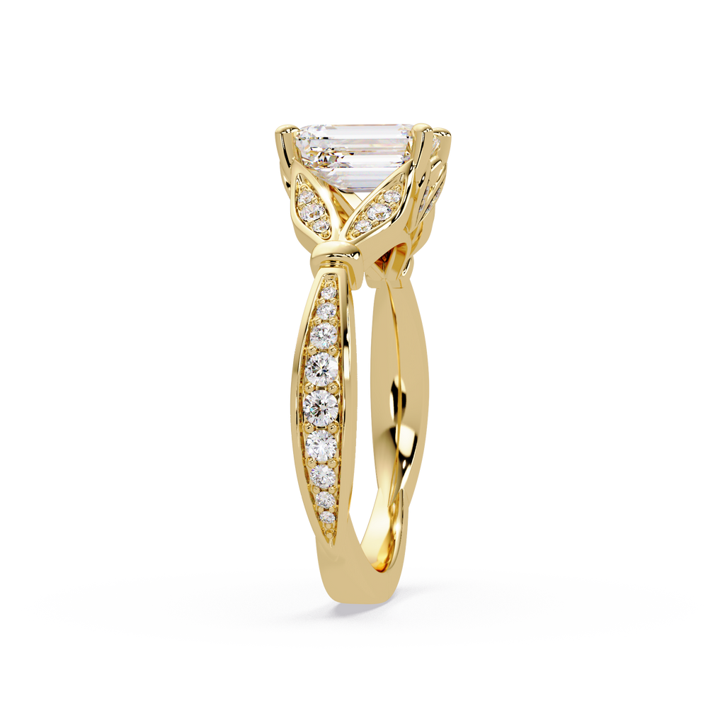 Emerald Cut Diamond Engagement Ring