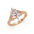 Nature Inspired Marquise Diamond Engagement Ring