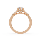 Nature Inspired Marquise Diamond Engagement Ring