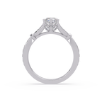 Nature Inspired Marquise Diamond Engagement Ring