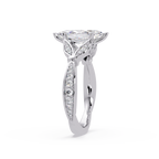 Nature Inspired Marquise Diamond Engagement Ring