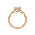 Nature-Inspired Round Diamond Engagement Ring