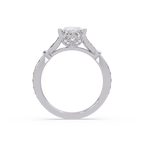 Nature-Inspired Round Diamond Engagement Ring