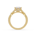 Nature-Inspired Round Diamond Engagement Ring