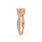 Nature-Inspired Round Diamond Engagement Ring