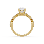 Floral Leaf Diamond Ring
