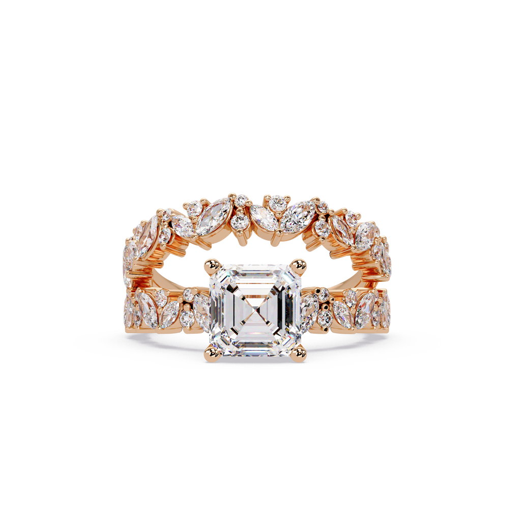 Nature Inspired Diamond Bridal Ring