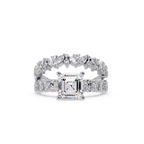 Nature Inspired Diamond Bridal Ring