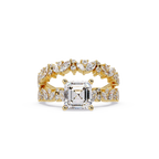 Nature Inspired Diamond Bridal Ring