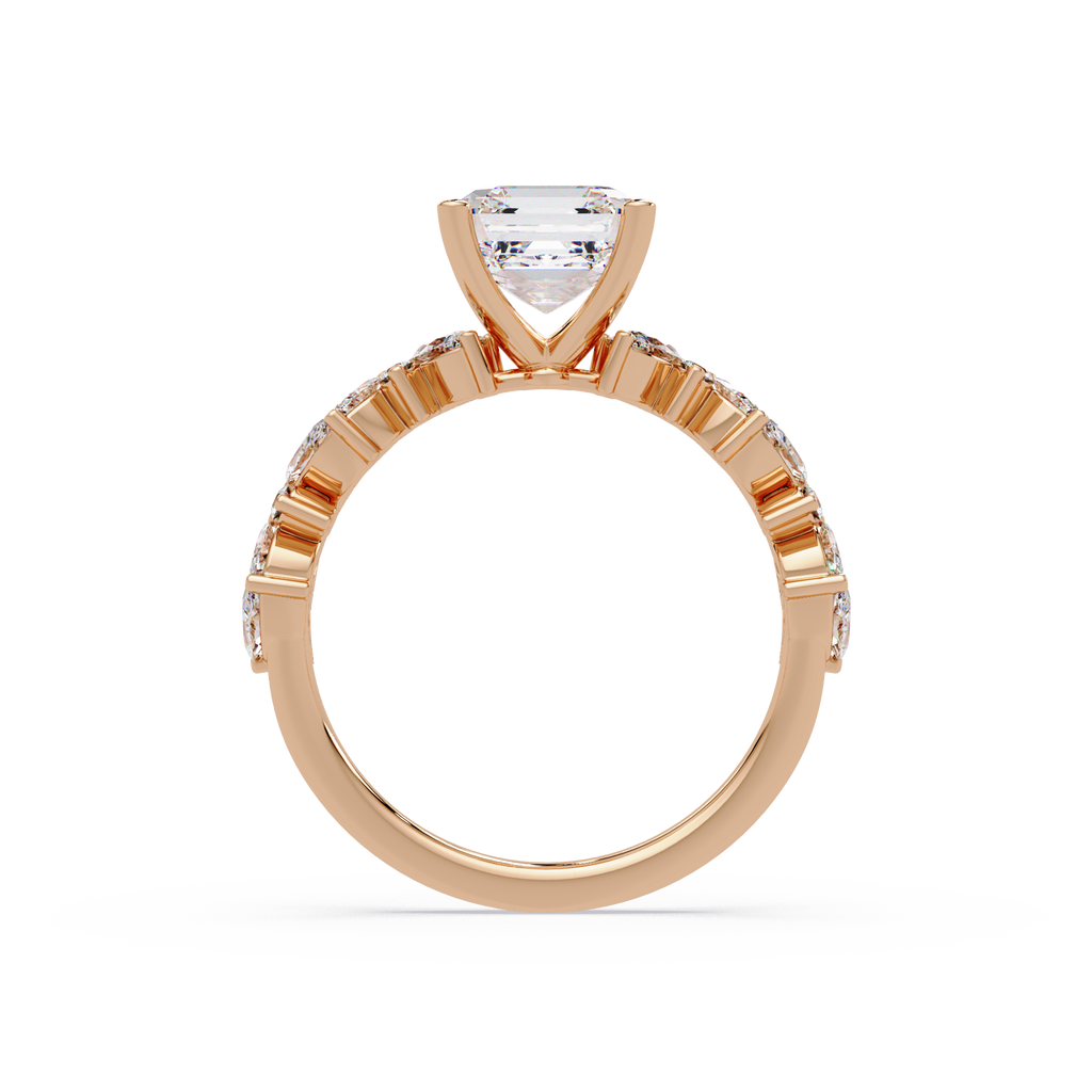 Nature Inspired Diamond Bridal Ring
