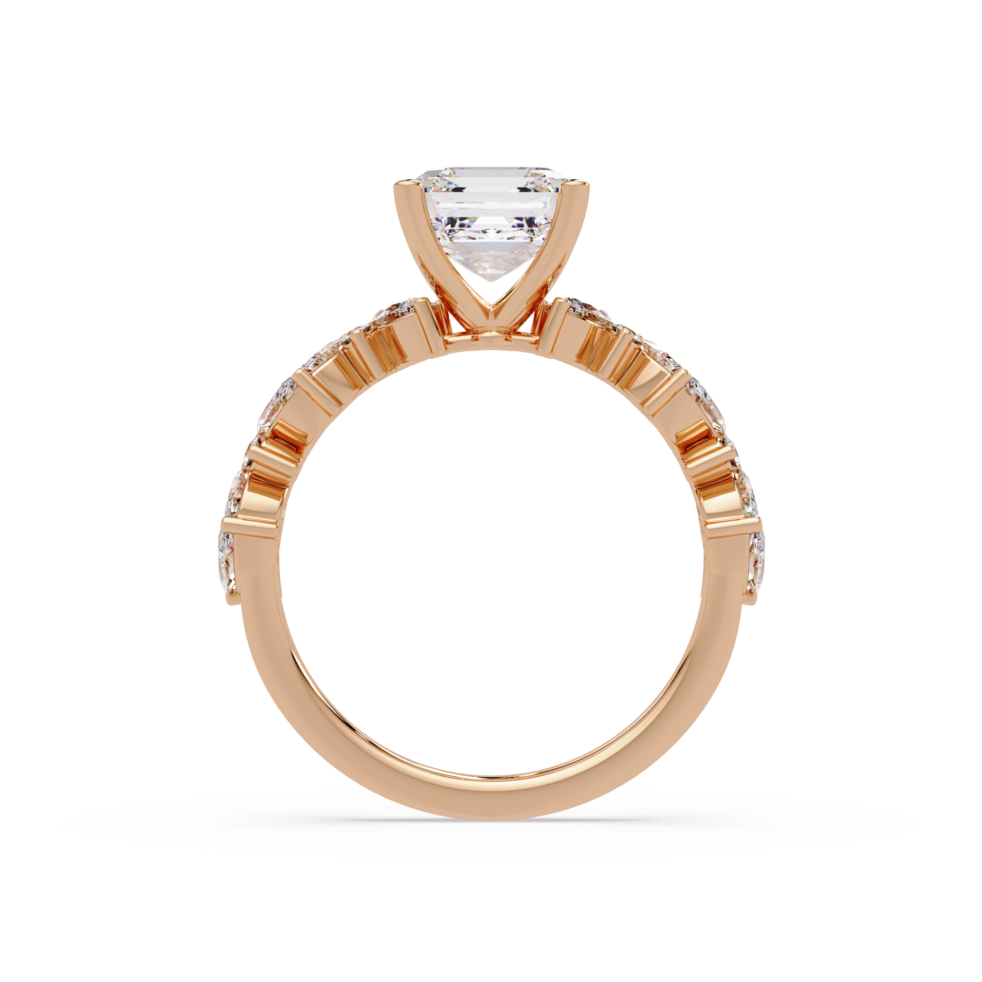 Nature Inspired Diamond Bridal Ring