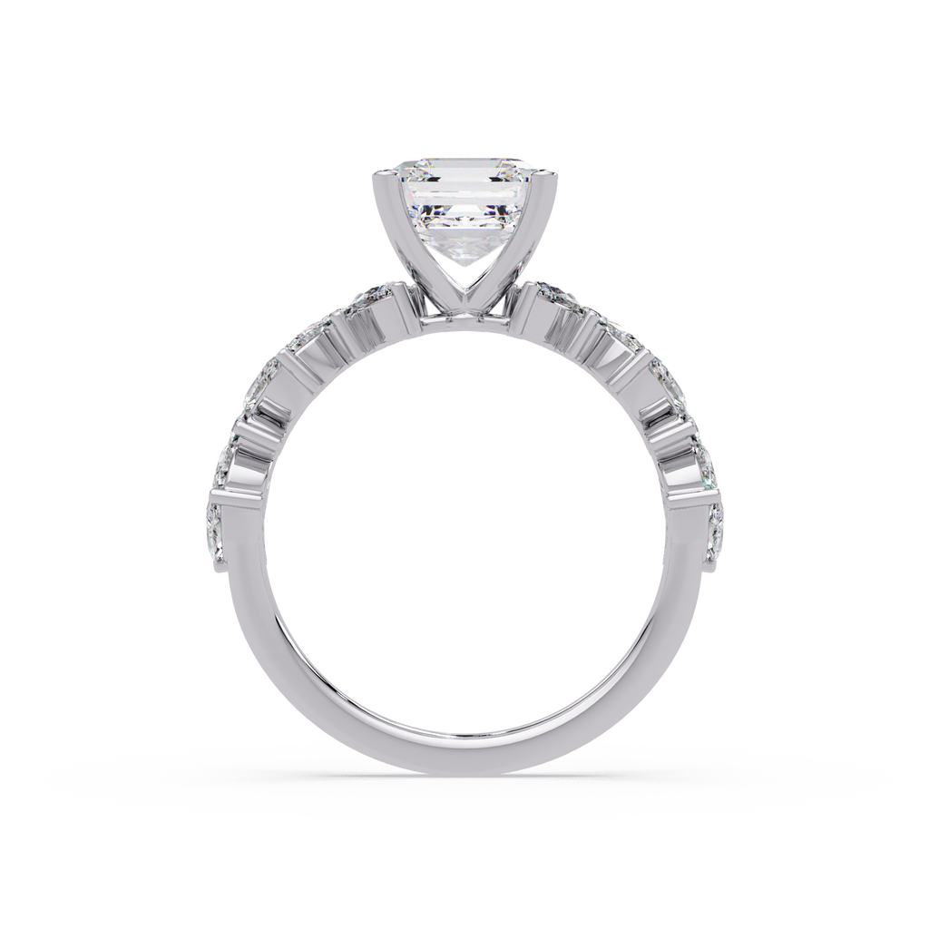 Nature Inspired Diamond Bridal Ring