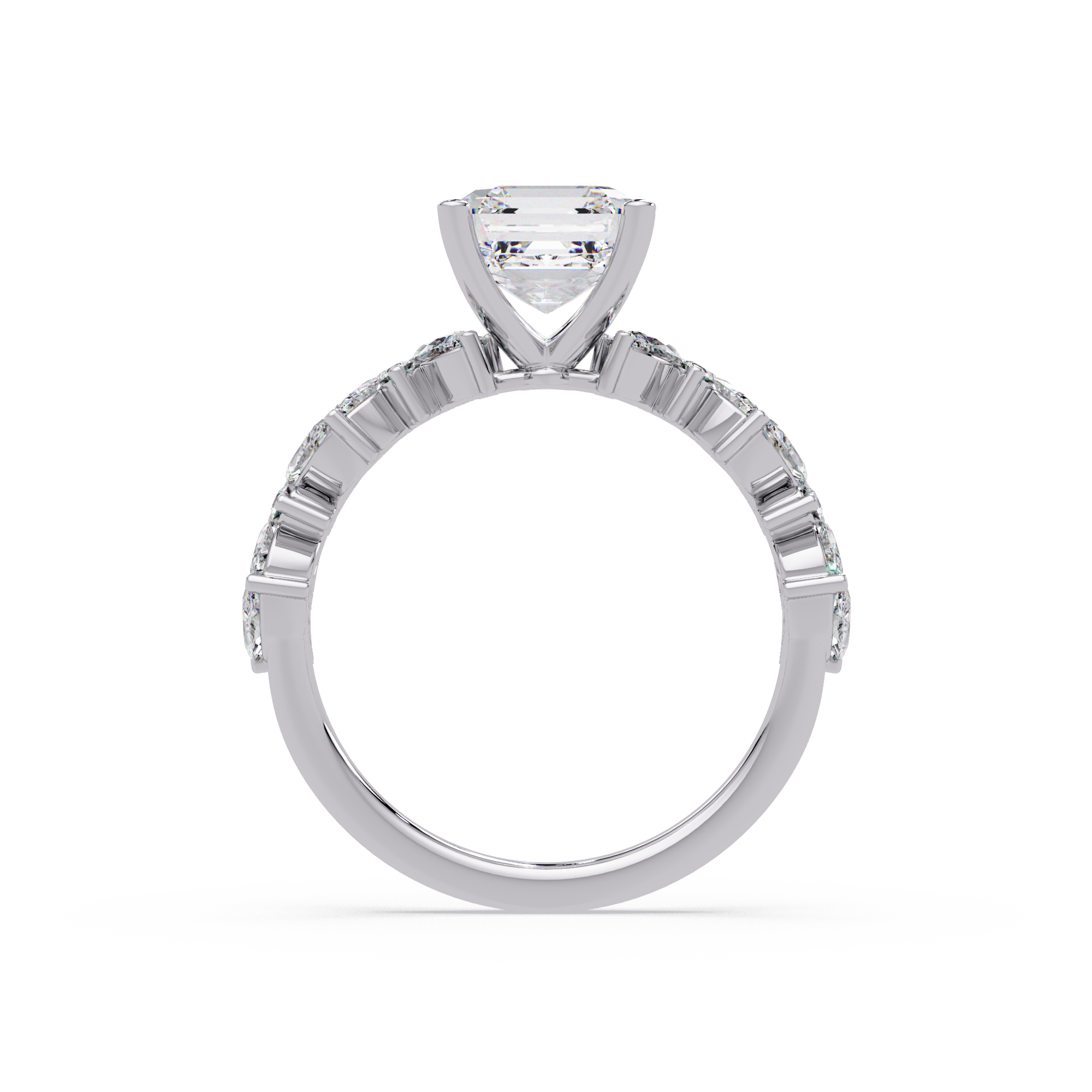 Nature Inspired Diamond Bridal Ring