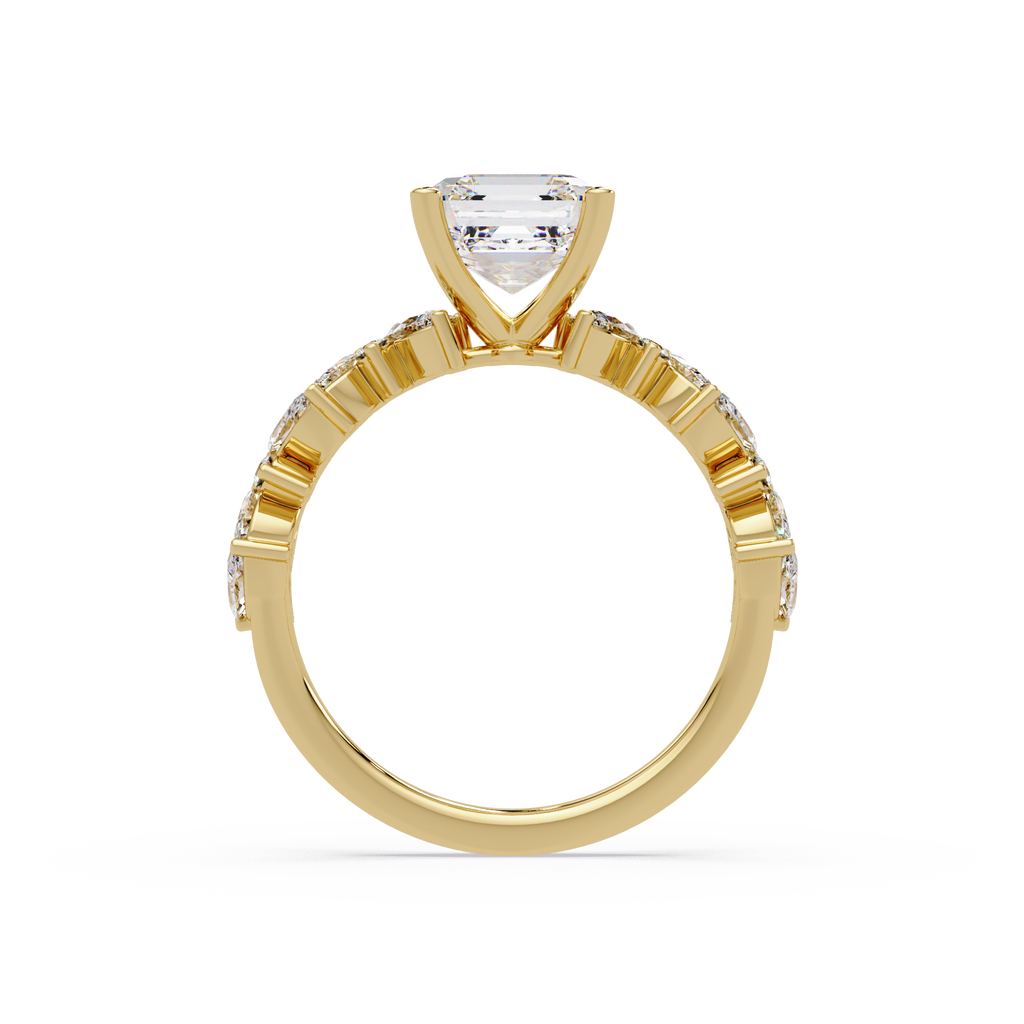 Nature Inspired Diamond Bridal Ring