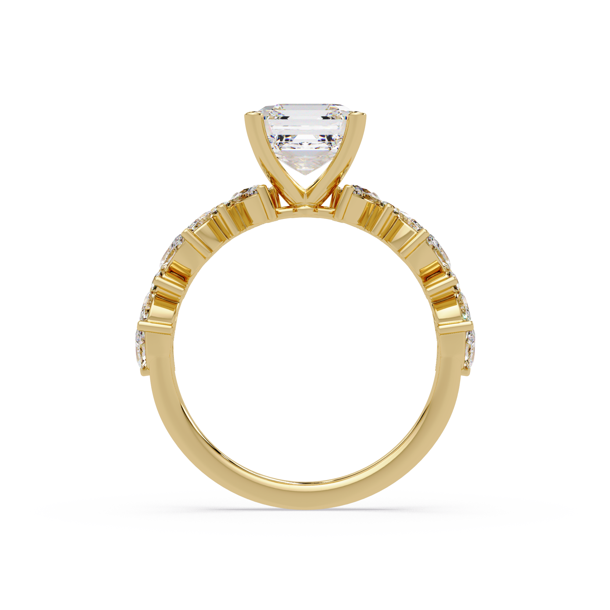 Nature Inspired Diamond Bridal Ring