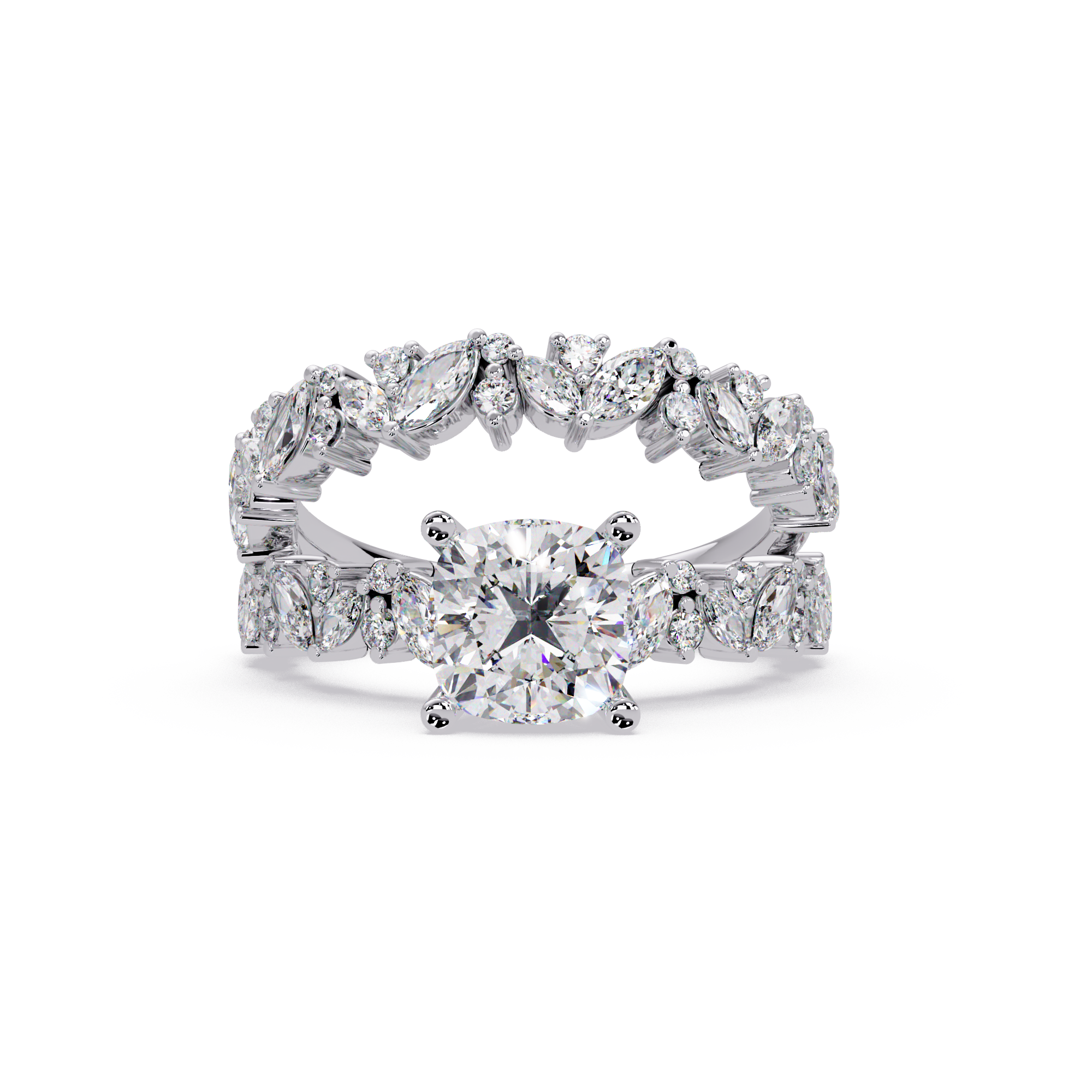 Nature Inspired Diamond Engagement Ring