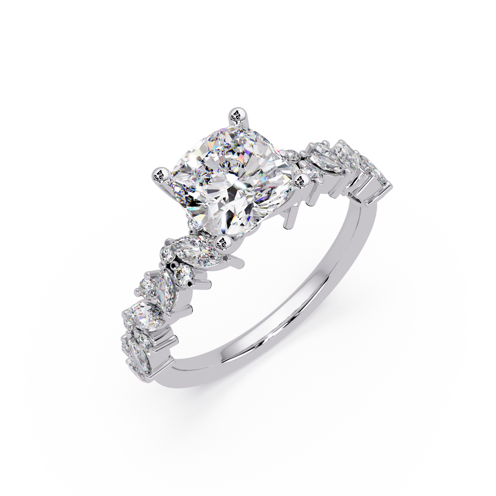 Nature Inspired Diamond Engagement Ring