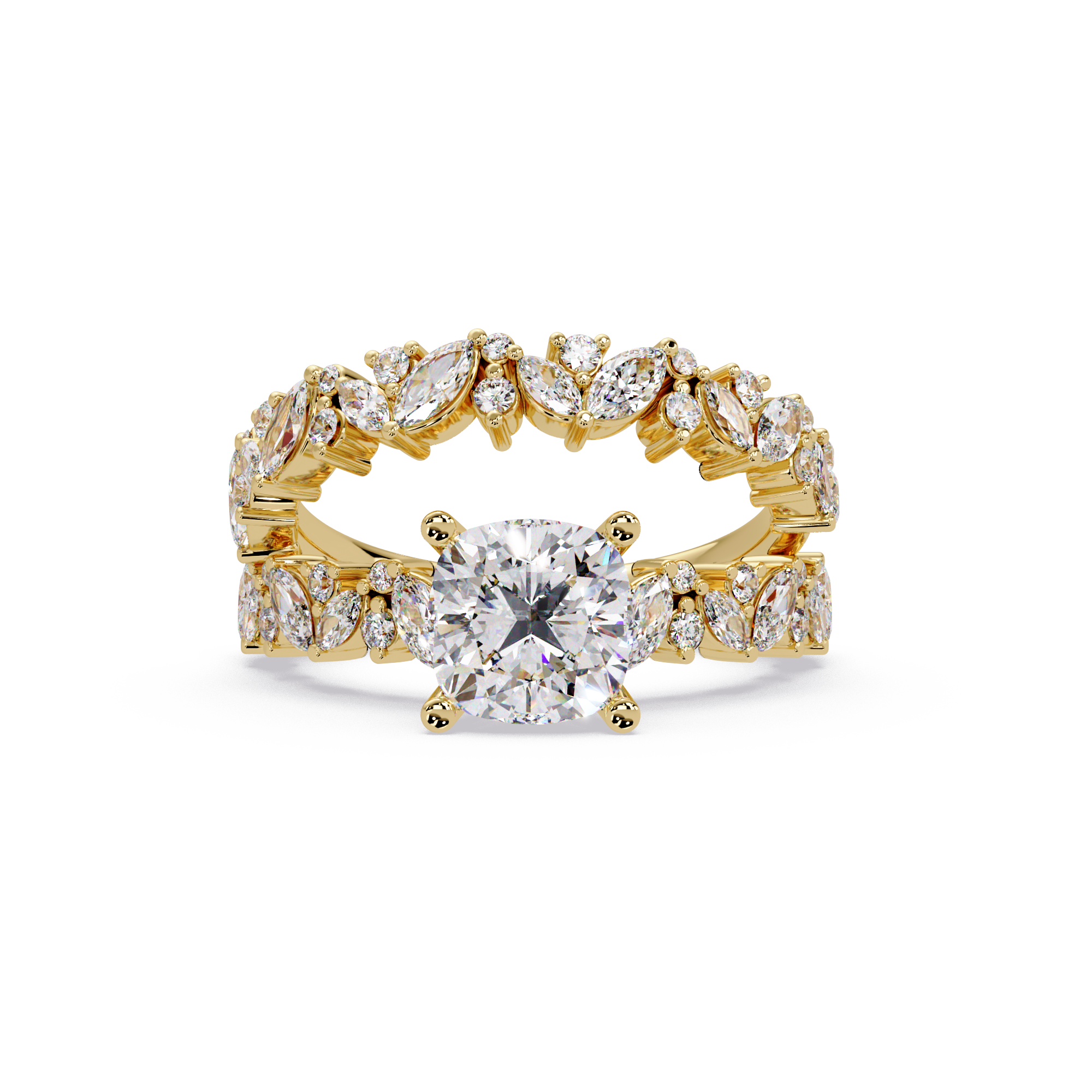 Nature Inspired Diamond Engagement Ring