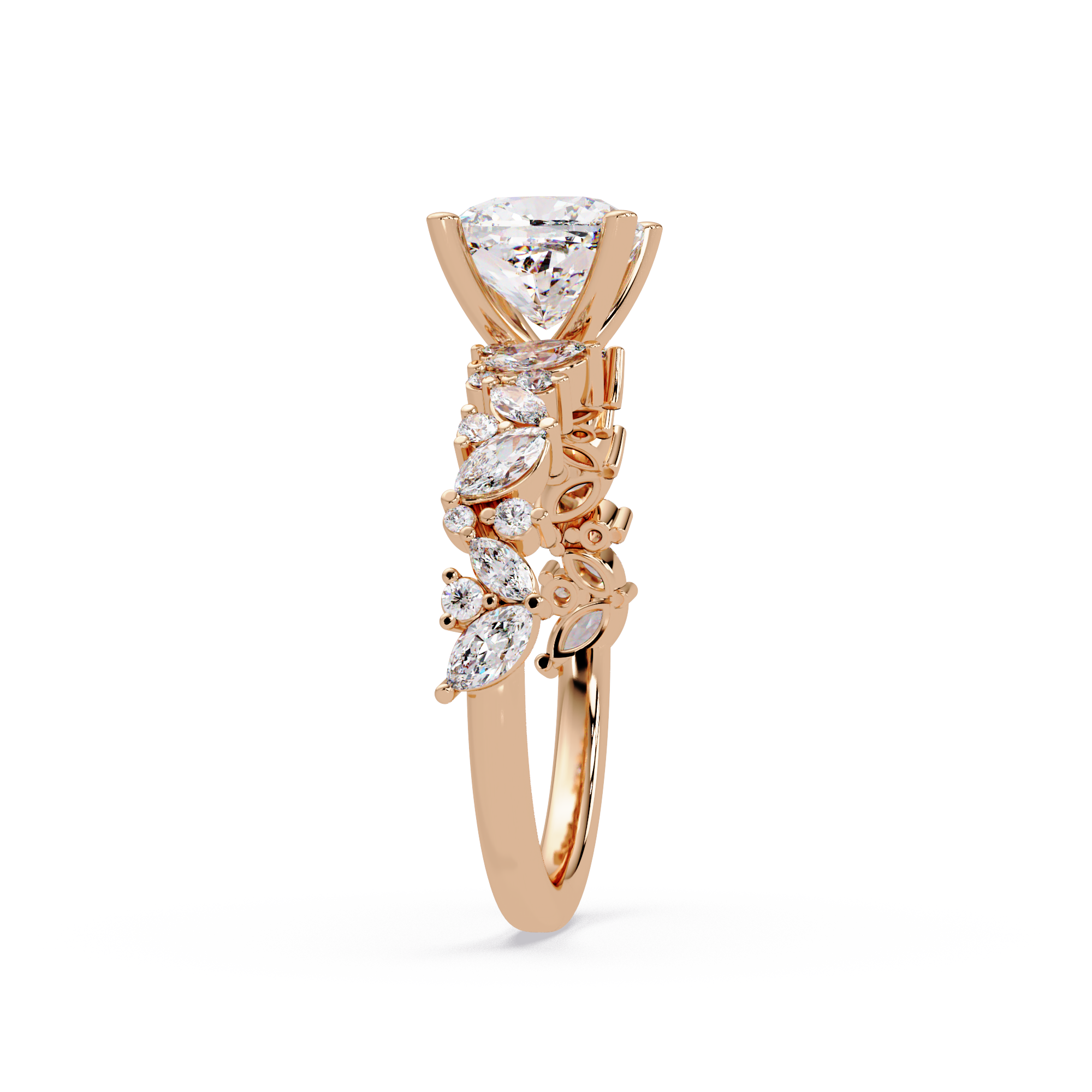 Nature Inspired Diamond Engagement Ring
