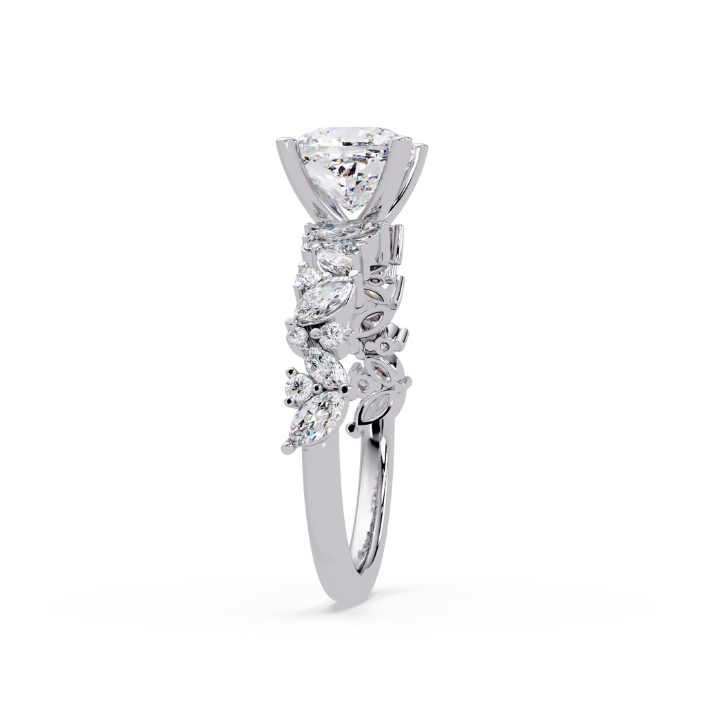 Nature Inspired Diamond Engagement Ring