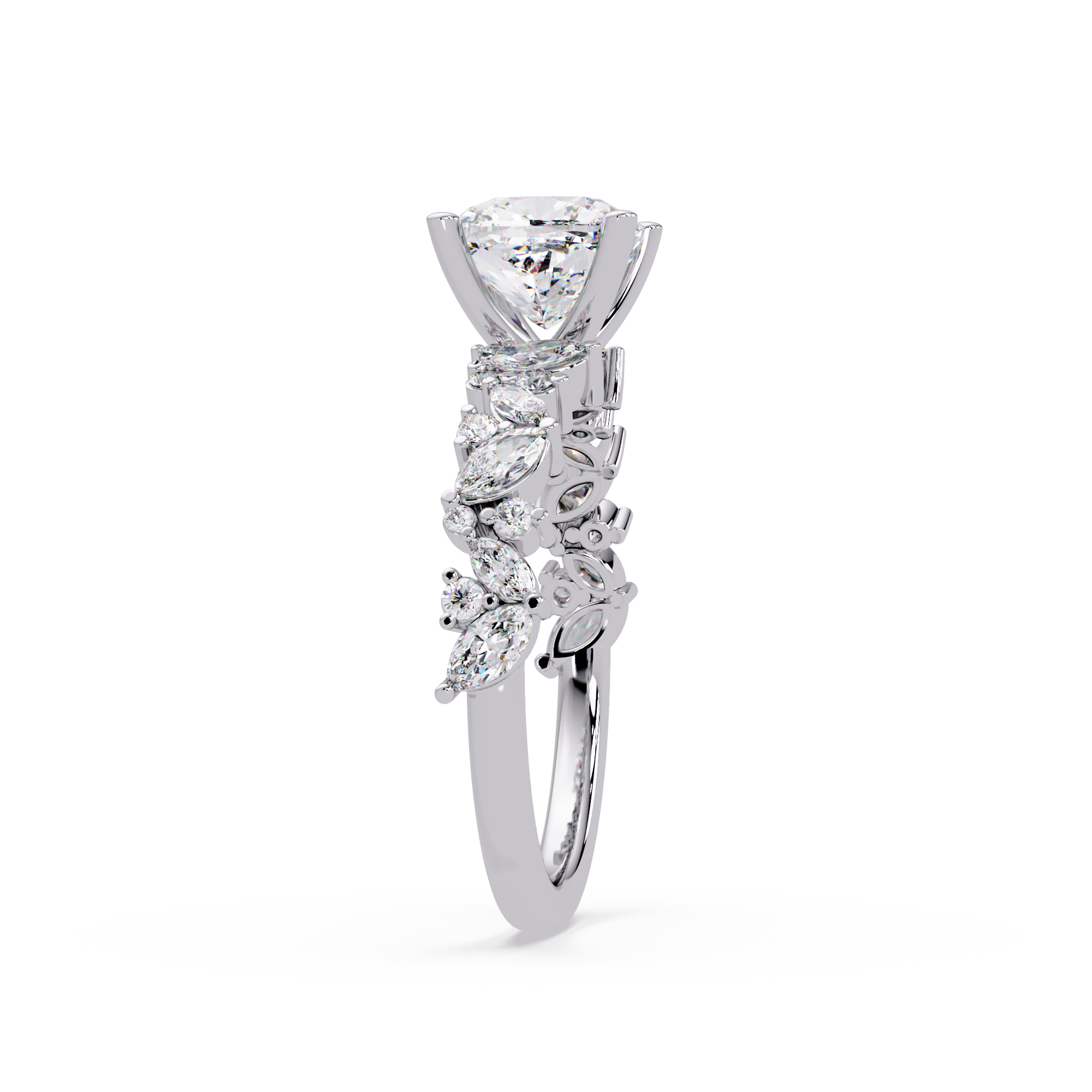 Nature Inspired Diamond Engagement Ring