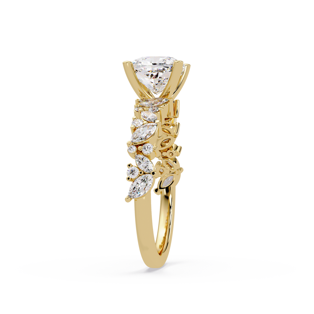 Nature Inspired Diamond Engagement Ring