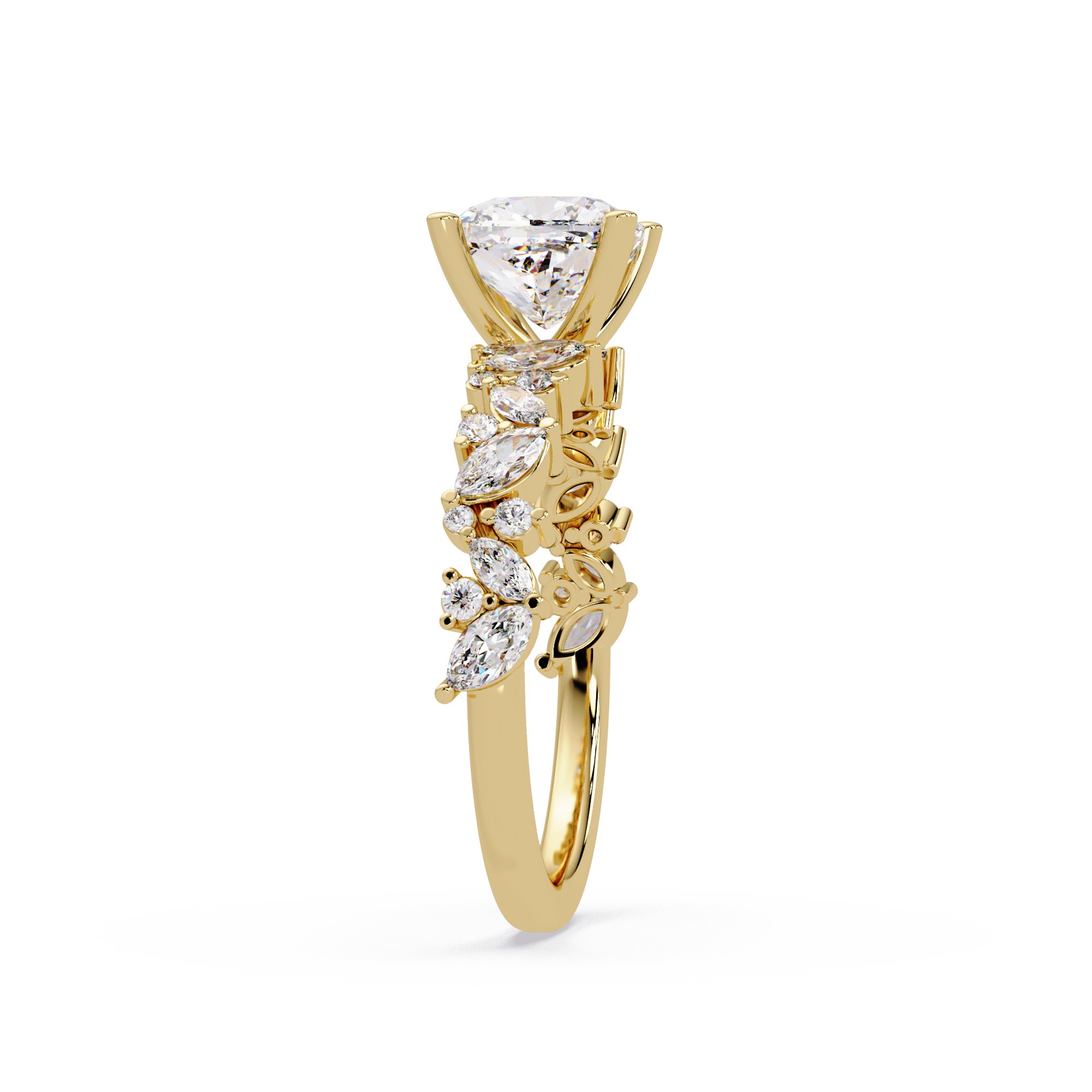Nature Inspired Diamond Engagement Ring